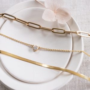 Gold Chain Custom Necklace 4mm | Alexa Leigh Yellow Gold / 16