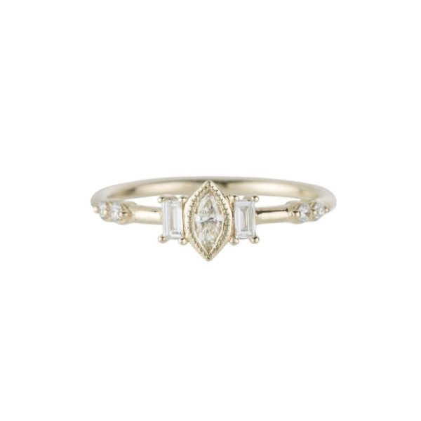 Marquise Diamond Solo Ring