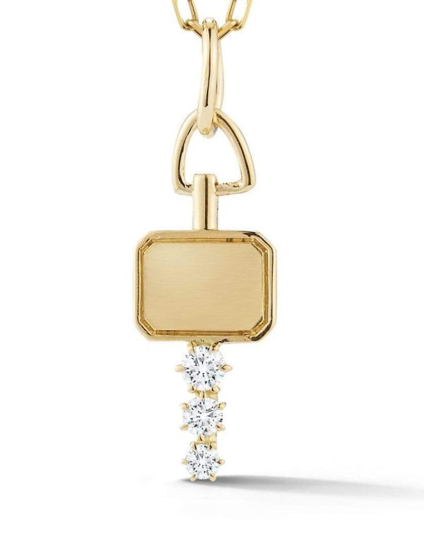 Mini Catherine Key Charm in 18K Yellow Gold