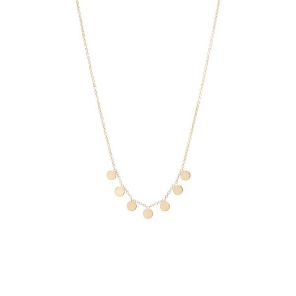 Itty Bitty Discs Necklace in 14K Yellow Gold