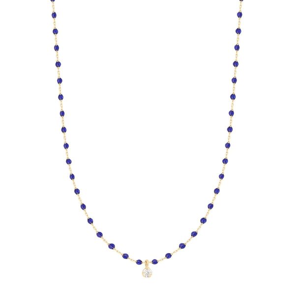 Mini Gigi Diamond Necklace in Lapis