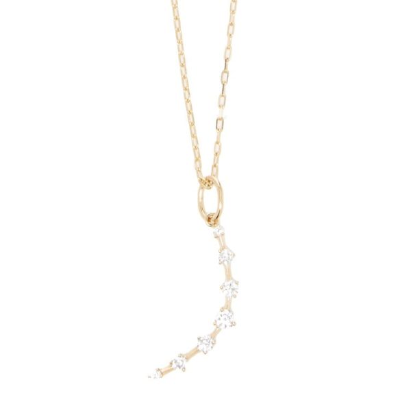 26″ Crescent Necklace in 18K Yellow Gold
