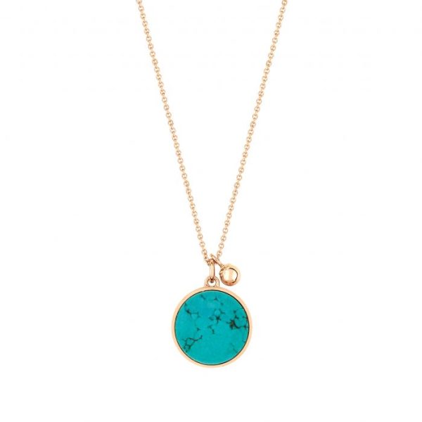 Ever Turquoise Disc on Chain