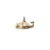 Small Whale Charm in 14K Yellow Gold