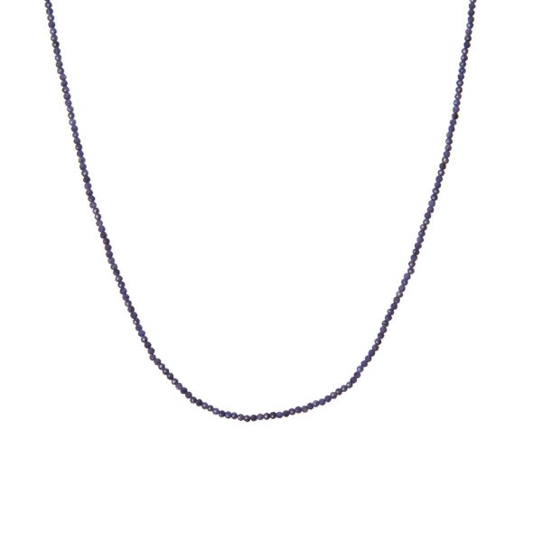 Shaded Blue Tourmaline Layering Necklace