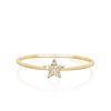 Diamond Mini Star Stack Ring in Yellow Gold