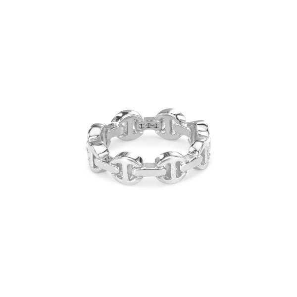 Dame Tri-Link Ring in Sterling Silver