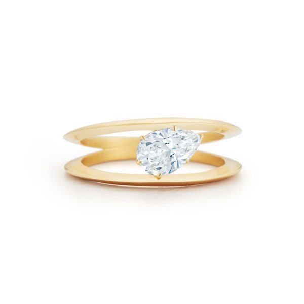 Sadie Solitaire Setting in 18K Yellow Gold