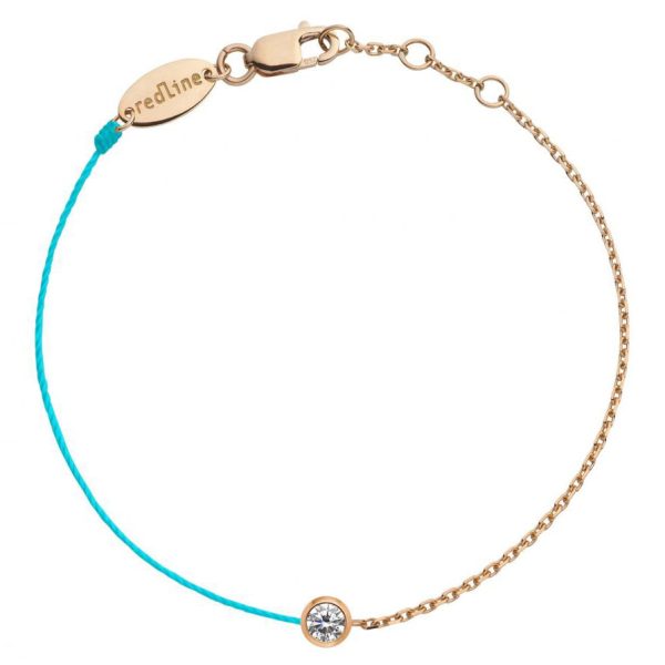 Pure No2 Double Rose Gold Bracelet in Turquoise
