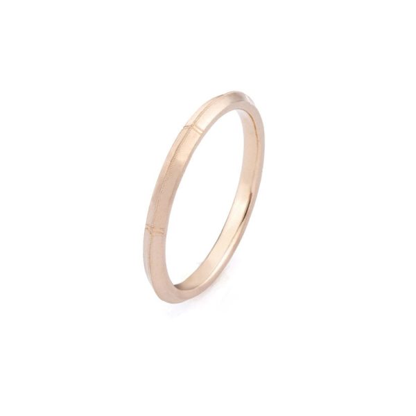 Rose Band in 18K Yellow Gold