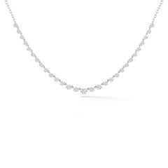 Large Penelope Necklace in White Gold