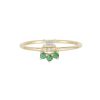 Emerald Baguette Lace Ring