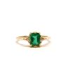 Emerald Bea Three Stone Ring in 14K Yellow Gold