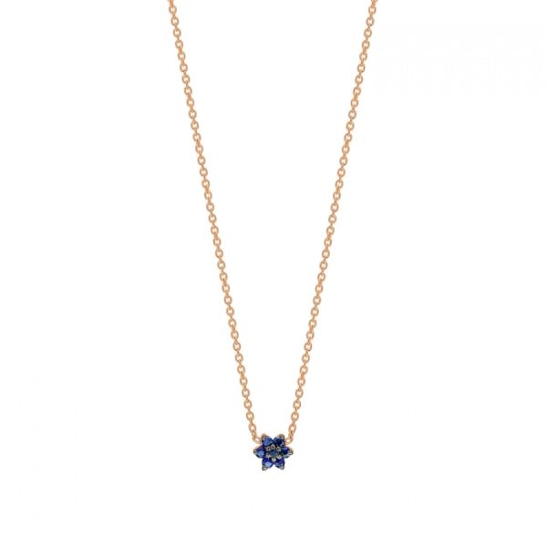 Mini Sapphire Star Necklace