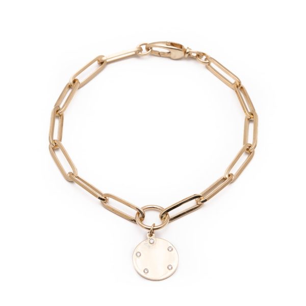 Token Bracelet in 14K Yellow Gold