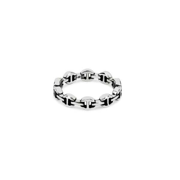 Micro Dame Tri-Link III in Sterling Silver Size 6