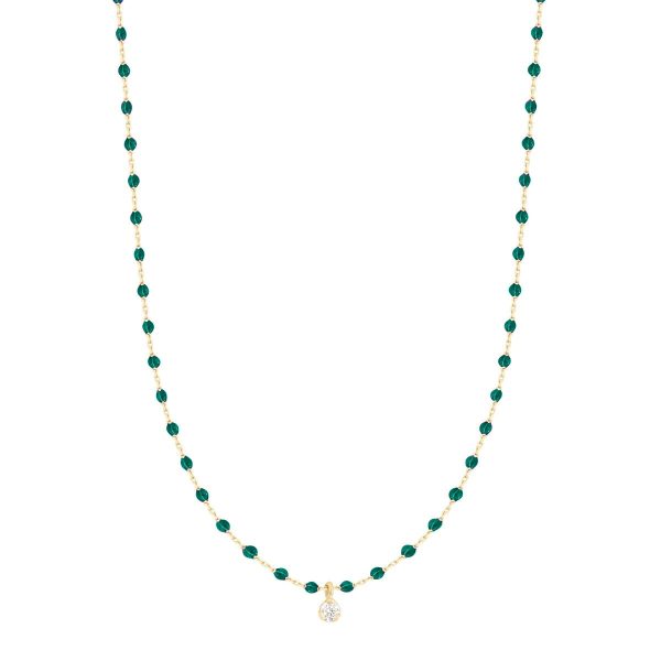 Mini Gigi Diamond Necklace in Emerald