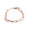Extra Large Solid Paperclip Chain Bracelet in 14K Yellow Gold - 7 Inch