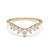 Cosmic Tiara Curve Band in 14K Yellow Gold