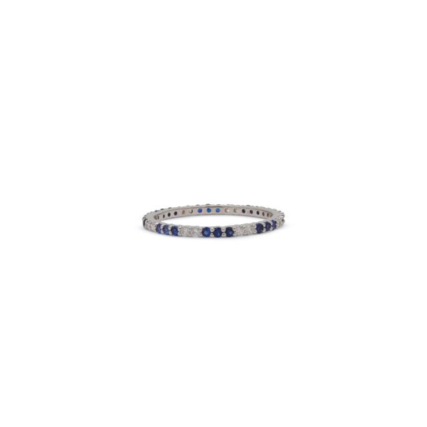 Color Block Eternity Band Shared Prong – 1.3mm