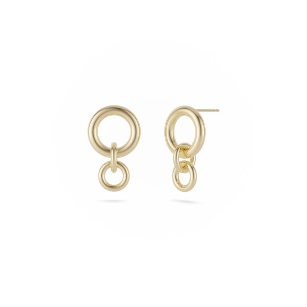 Canis Earrings in 18k Yellow Gold