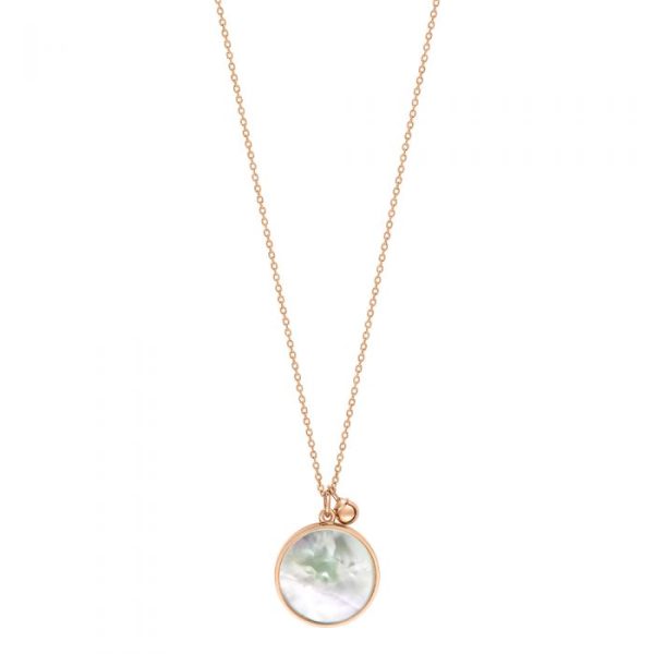 Ever Mother of Pearl Disc on Chain