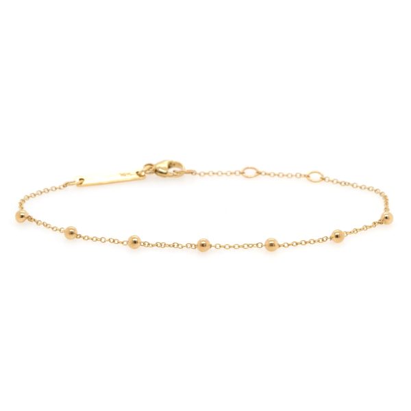 Scattered Tiny Beads Bracelet in 14K Yellow Gold