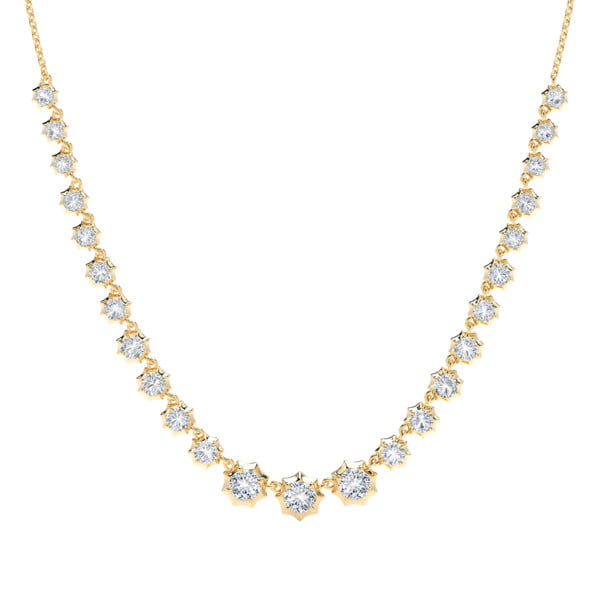 Sophisticate Riviera Necklace in 18K Yellow Gold