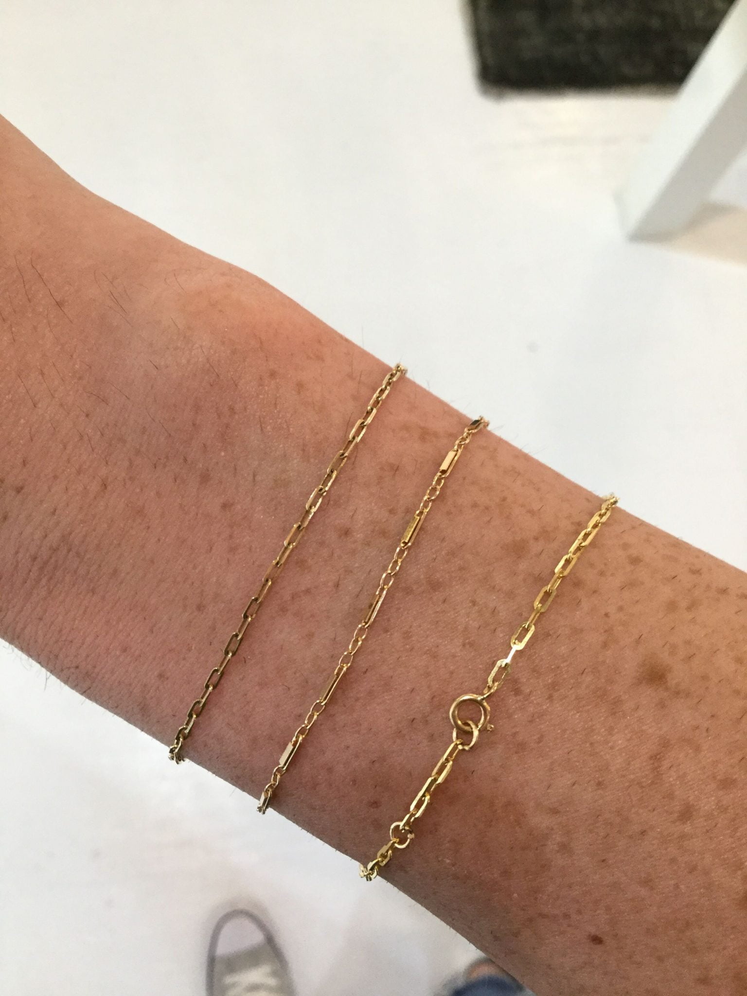 Classic Drawn Cable Chain Bracelet in 14K Yellow Gold M. Flynn