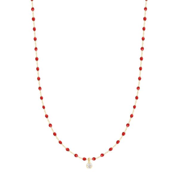 Mini Gigi Diamond Necklace in Poppy