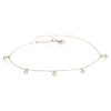Dangling Diamond Bezel Bracelet In white gold
