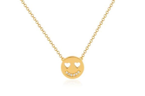 Diamond Happiness Necklace in 14K Yellow Gold