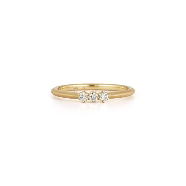 Catherine 3-Stone Ring in 18K Yellow Gold