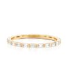 Diamond Baguette Eternity Stack Ring in Yellow Gold