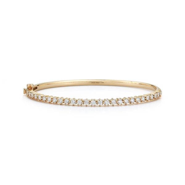 Catherine Diamond Cuff Bracelet in 18K Yellow Gold (Medium)