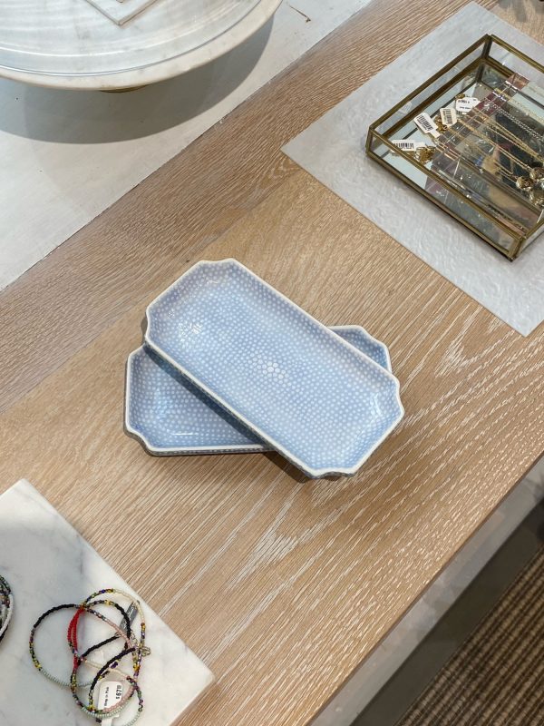 Small Fluted Tray Powder Blue/Kate Blue