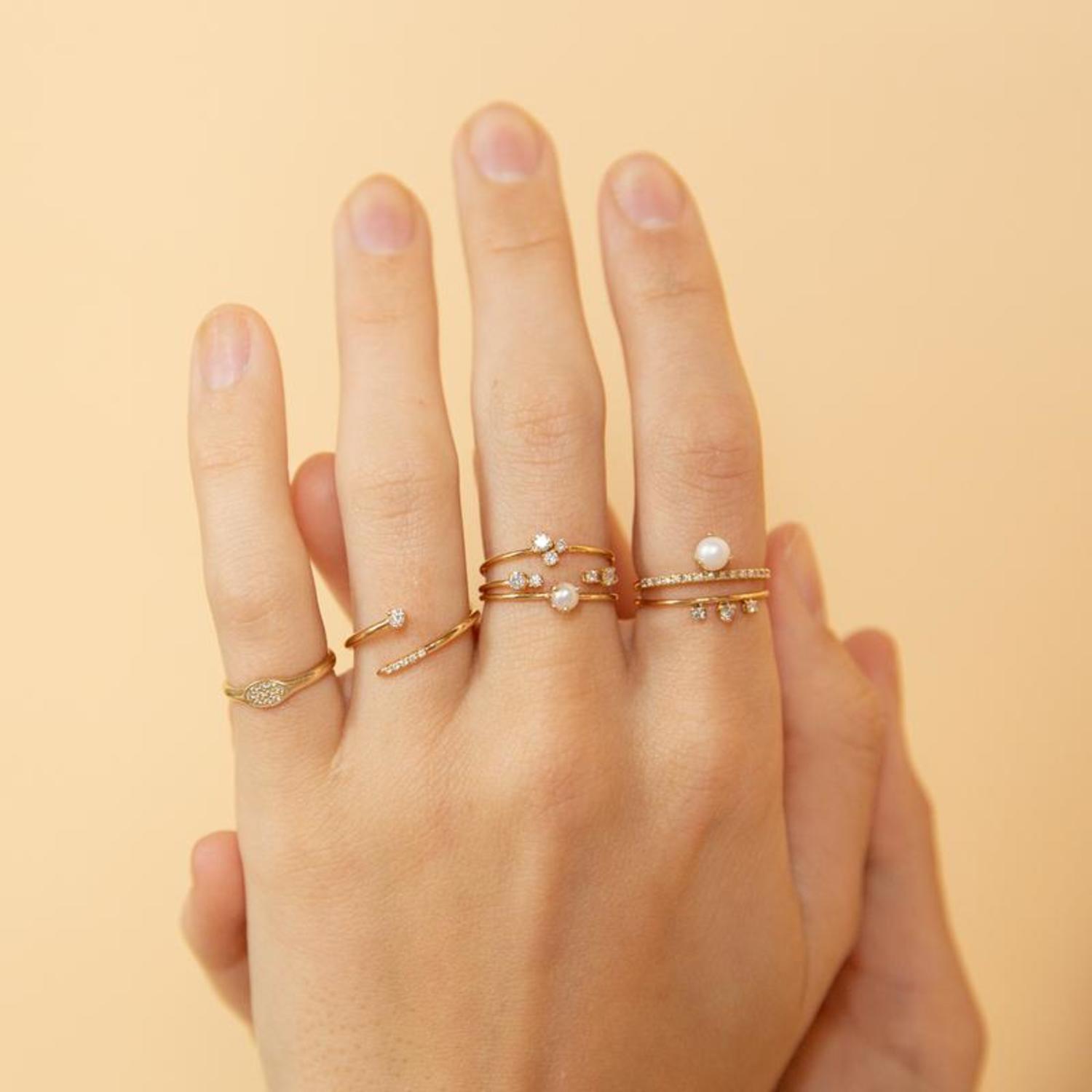 Trio ring sets clearance white gold