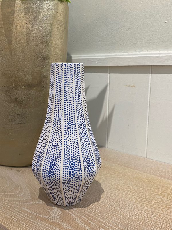 Fluted Vase Kate Blue