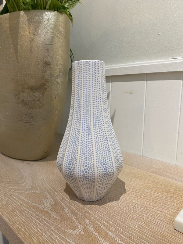 Fluted Vase Powder Blue
