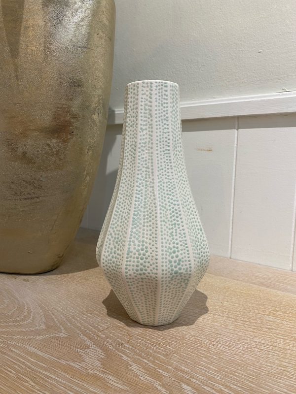 Fluted Vase Sea Glass