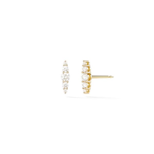Aria Graduated Studs in 18K Yellow Gold