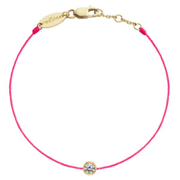 Pure No 1 Bracelet in Yellow Gold & Fluorescent Rose