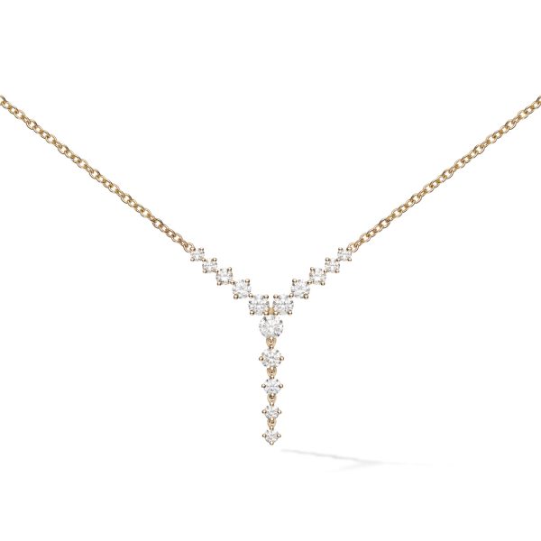 Mini Aria Cascade Necklace in 18K Yellow Gold