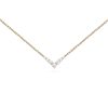 Mini Aria V Necklace in 18K Yellow Gold