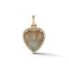 Diamond and Labradorite Alana Heart Charm