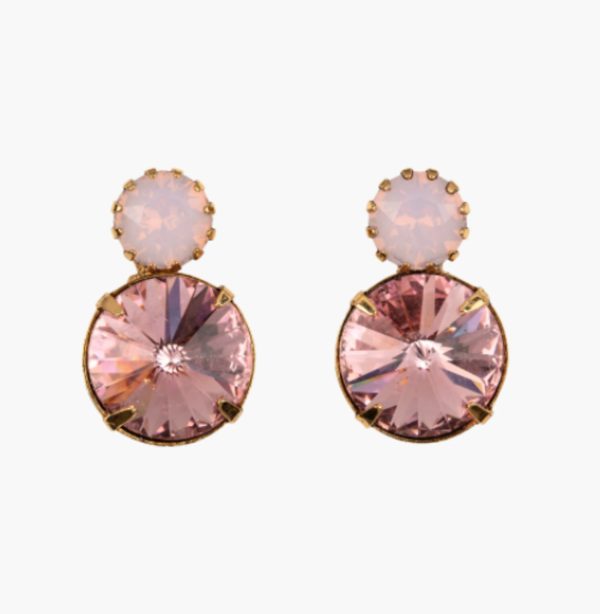 Myrla Earrings in Rose Opal