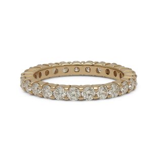 2.5mm Diamond Shared Prong Eternity Band