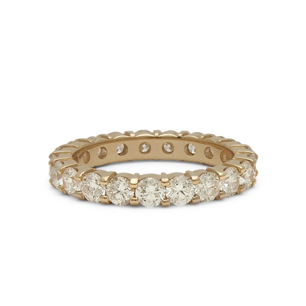 3mm Diamond Shared Prong Eternity Band