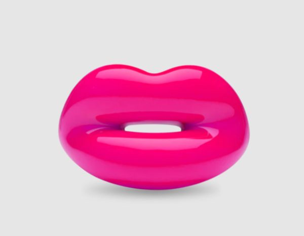 Hotlips Ring in Neon Pink