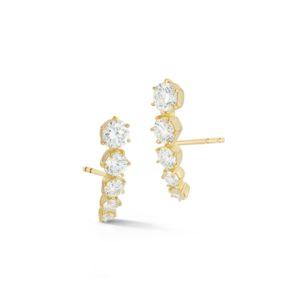 Small 5 Stone Ara Studs in 18K Yellow Gold